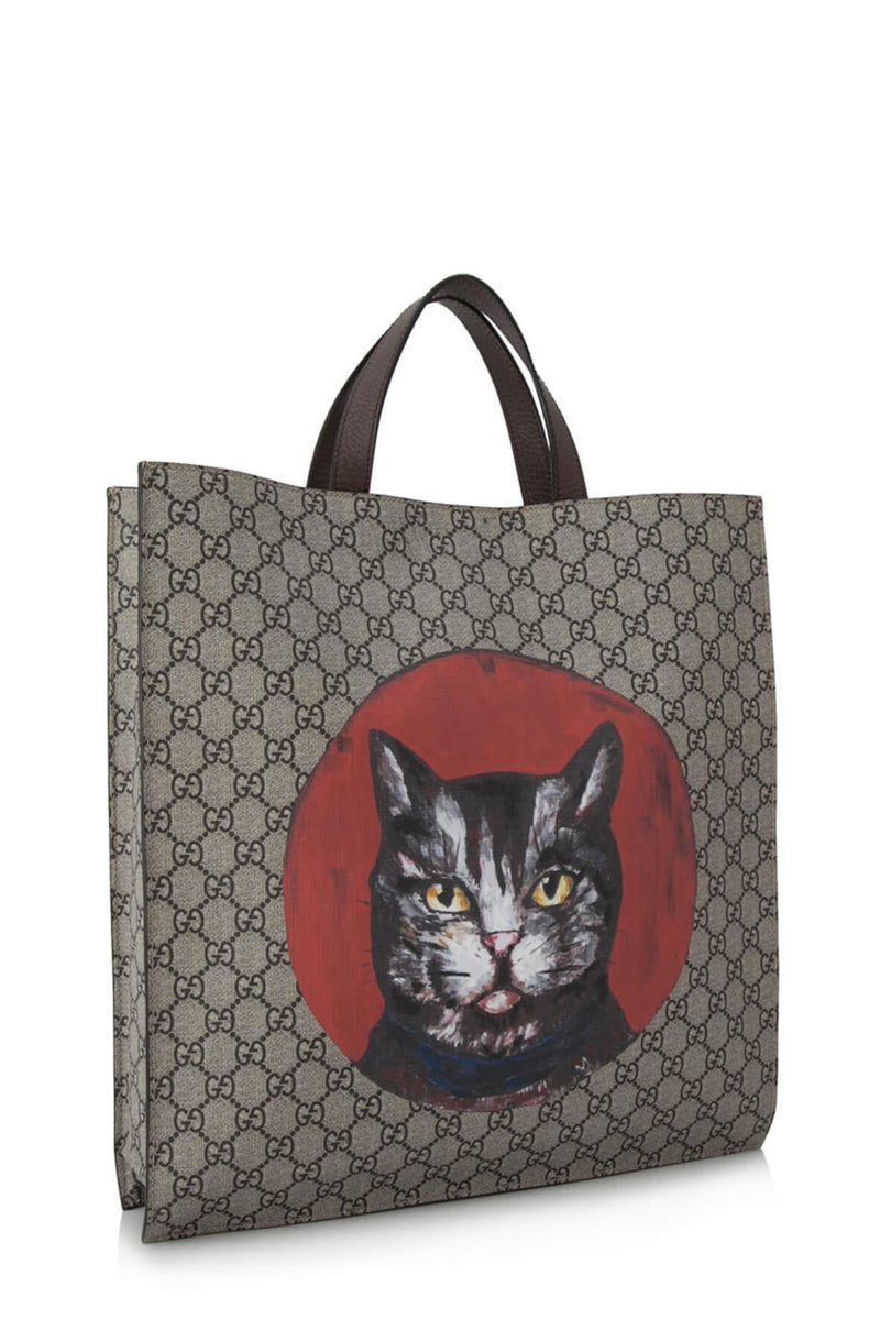 Gucci cat best sale tote bag