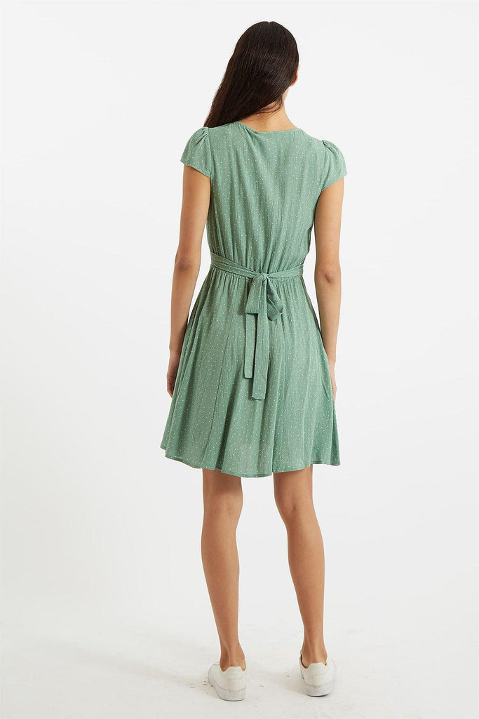 Cathleen Mini Petite Dot In Mint - Louche London