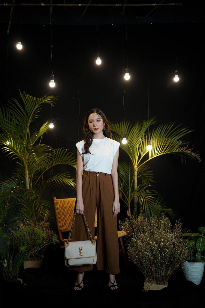 Hera Pants In Brown - Earthling Studio