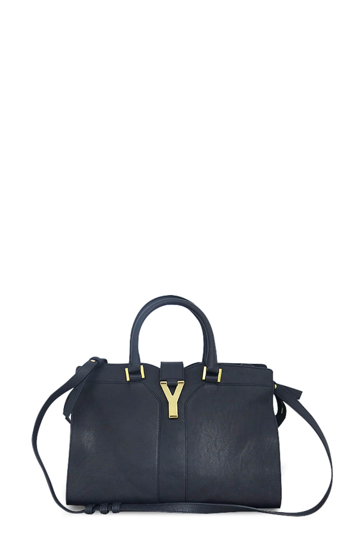 SAINT LAURENT cabas chyc black small handbag [authentic]