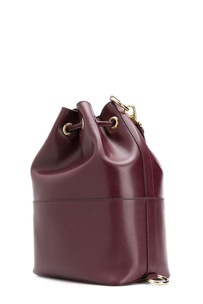 City Drawstring Bag Burgundy - SALVATORE FERRAGAMO