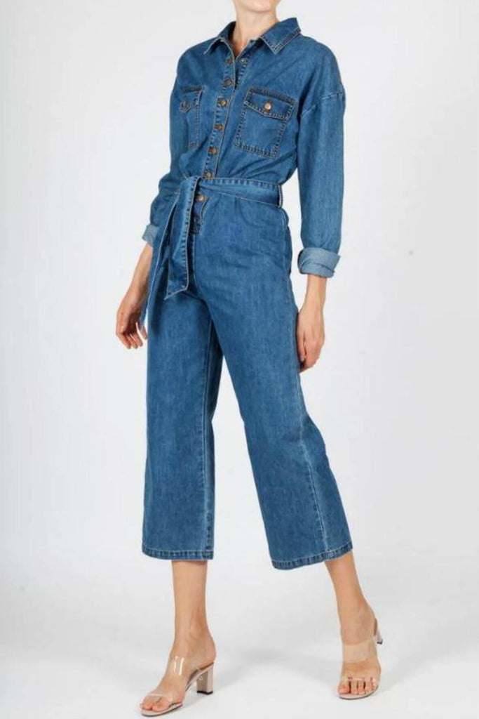 Orso Denim Jumpsuit - Jovonna