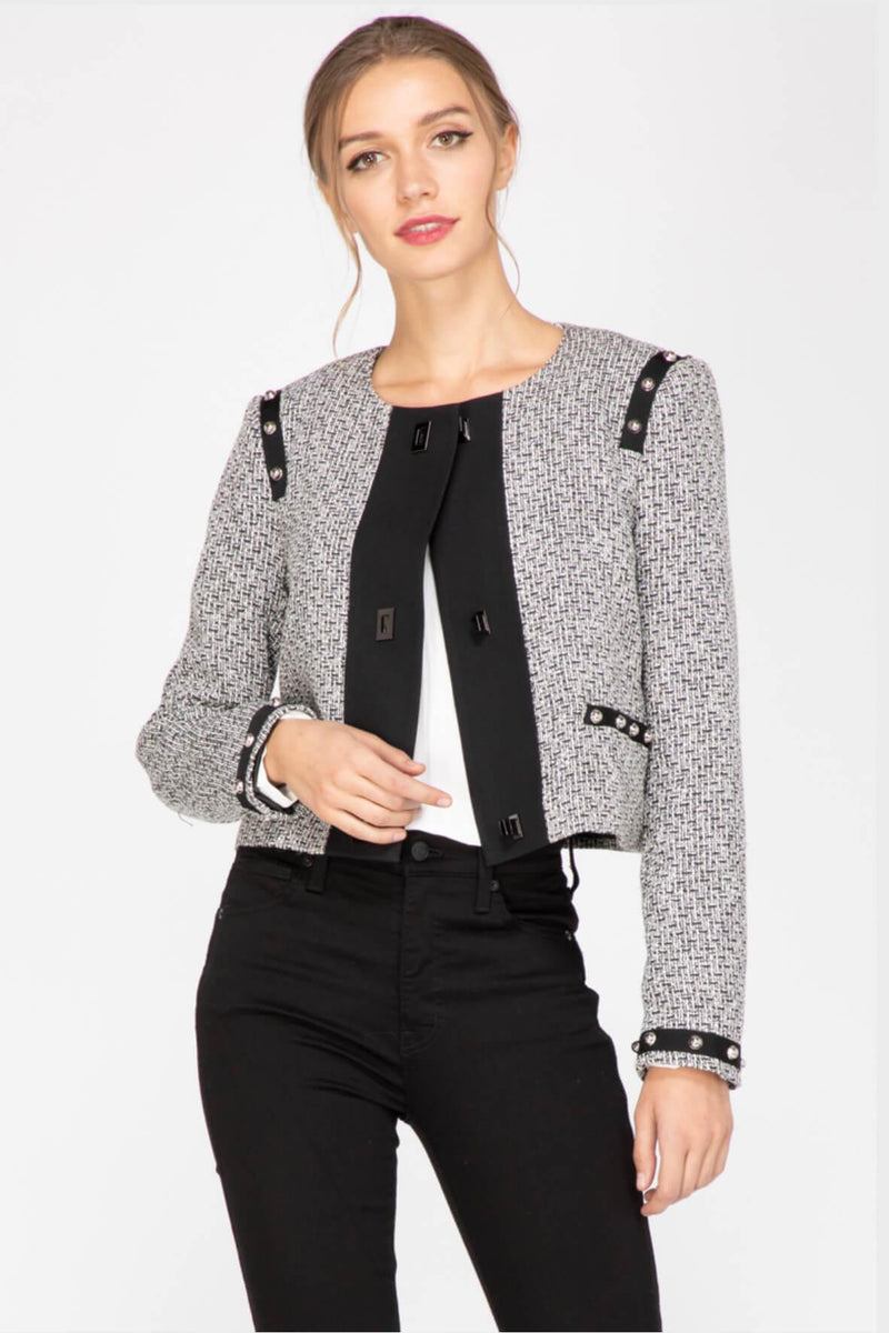 Janet Woven Tweed Jacket – Style Theory SG