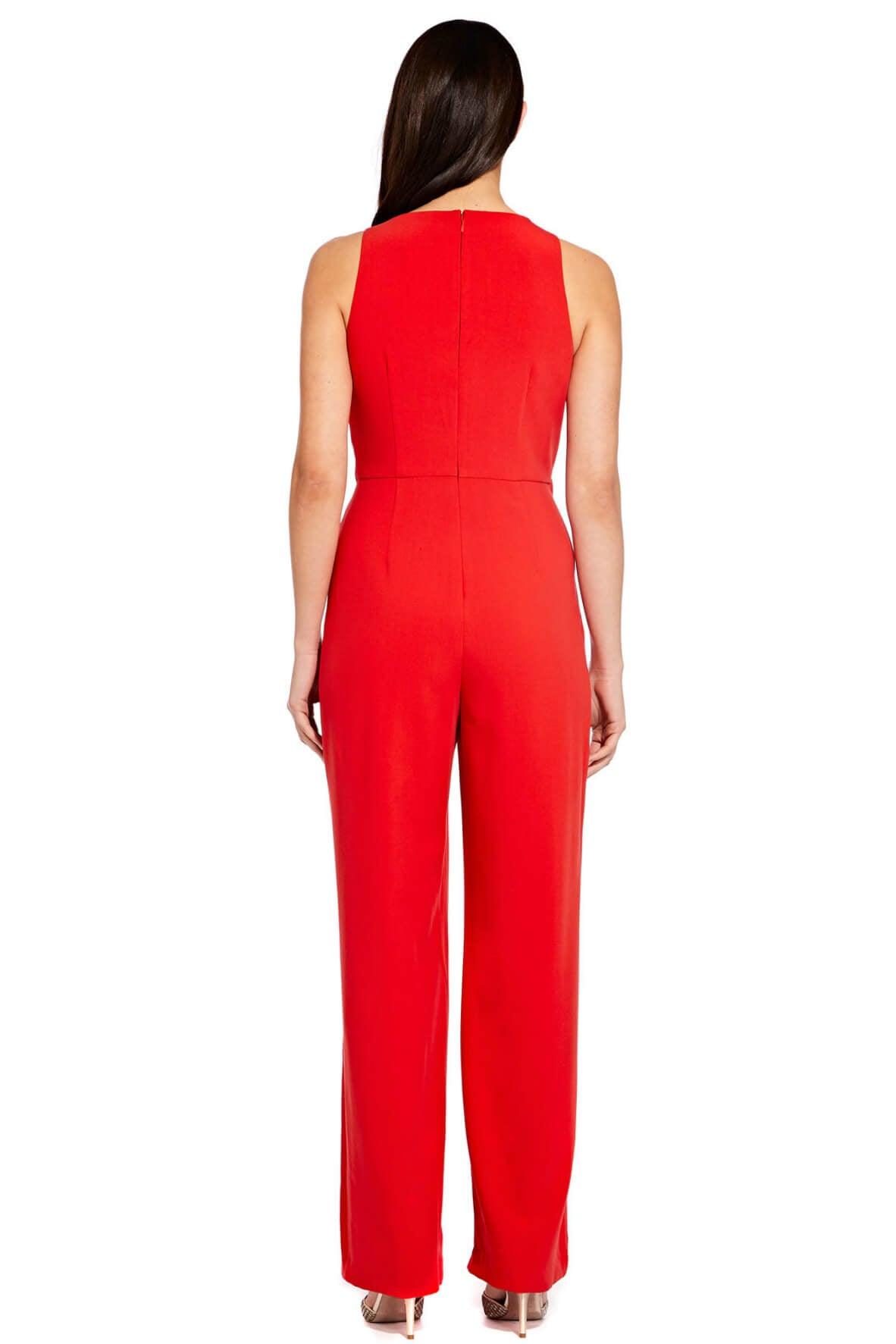 Draped Halter Jumpsuit with Wide Legs Style Theory SG