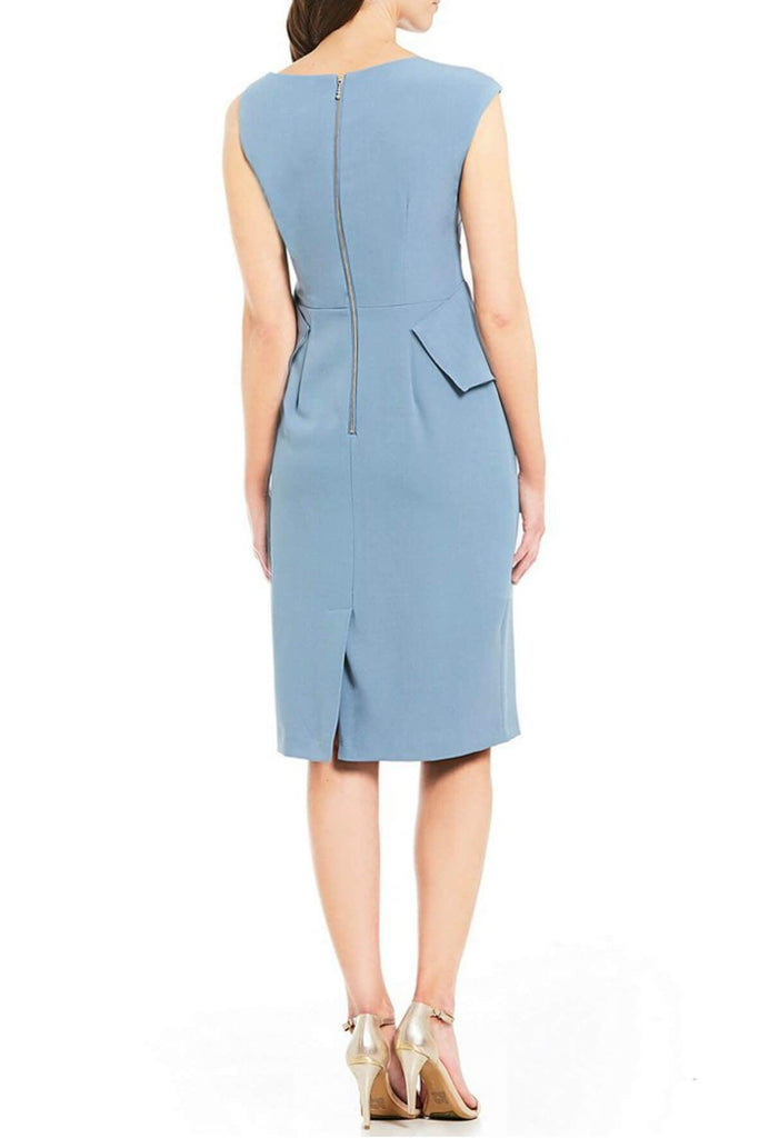 Origami Neck Sheath Dress - Adrianna Papell