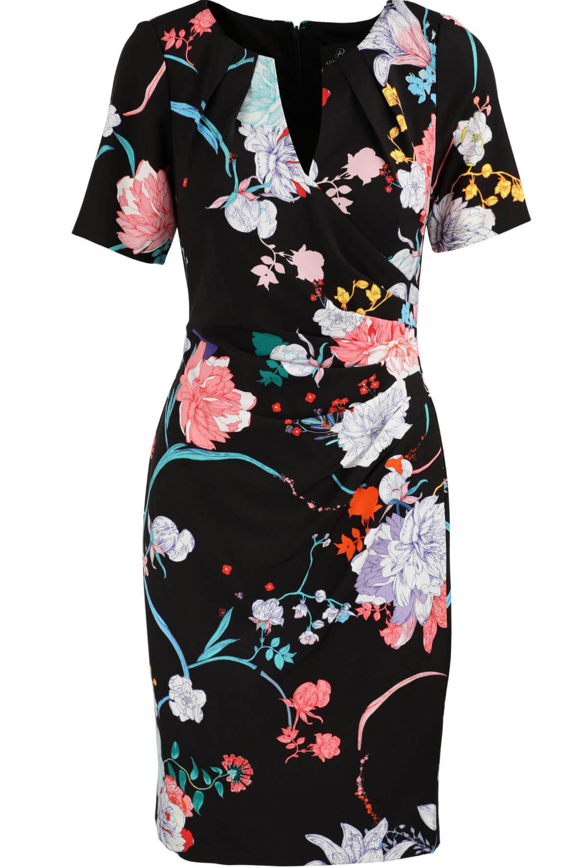 Zen Blossom Sheath Dress with Short Sleeve Style Theory SG