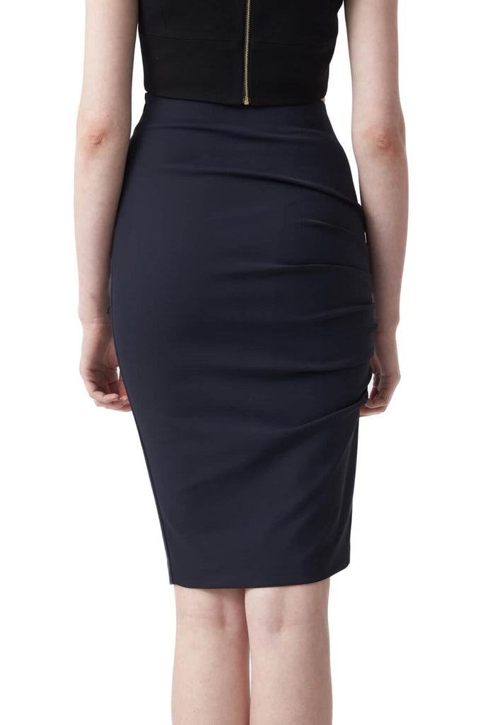 Faith Pleated Pencil Skirt - Aijek