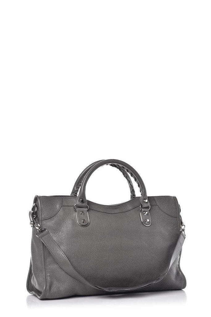 Classic City M Metallic Edge Gris Acier - BALENCIAGA