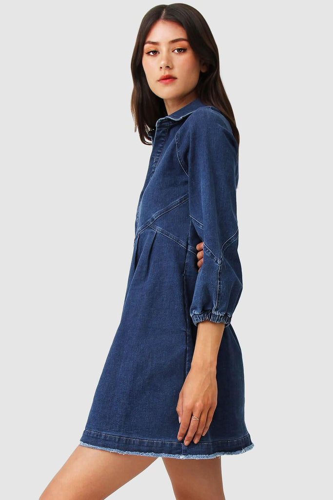 Bright Side Denim Dress - Belle & Bloom