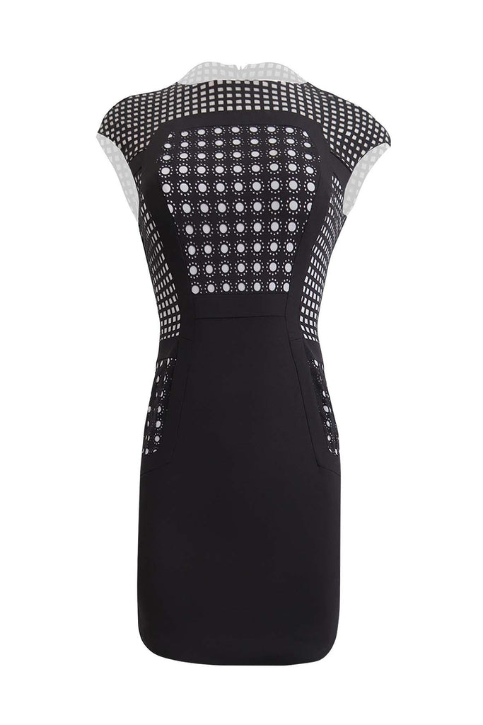 Monochrome Bodycon Midi Dress - Bcbg Maxaza