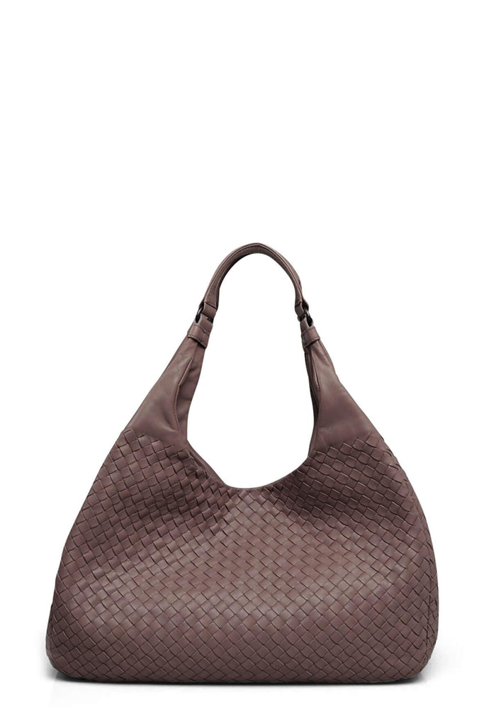 Large Campana Intrecciato Bag Dusty Pink - Bottega Veneta