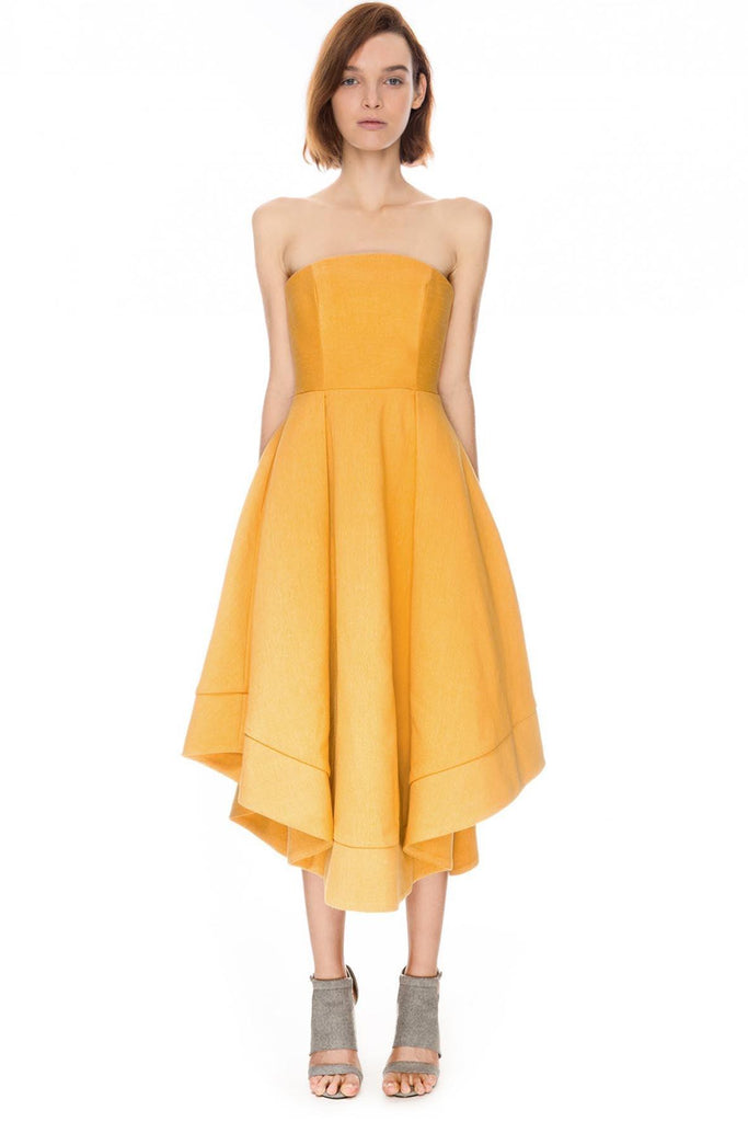 Making Waves Dress Yellow - C/Meo Collective