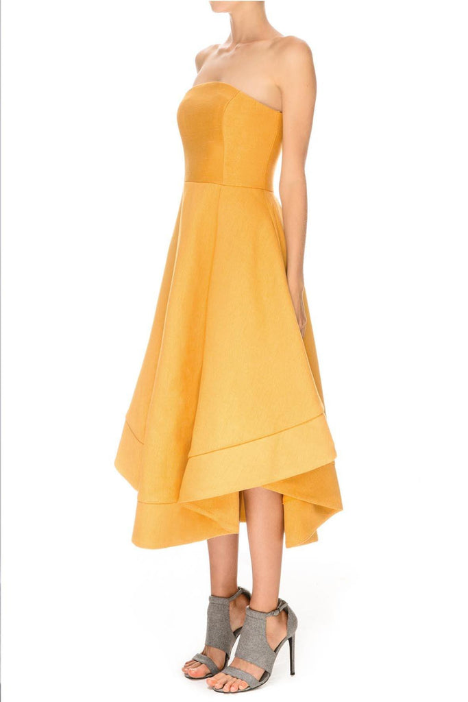 Making Waves Dress Yellow - C/Meo Collective