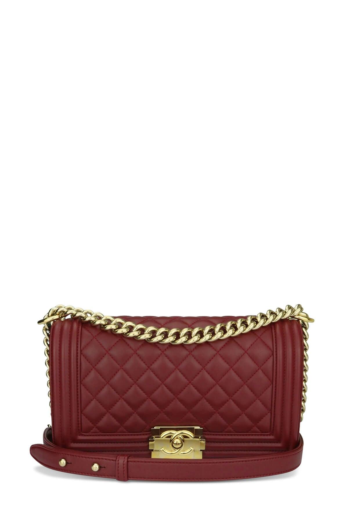 Chanel maroon hot sale