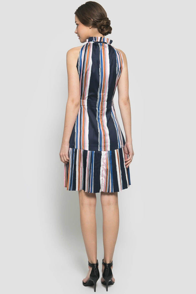 Stripe Washed Midi Dress - D.D Collective