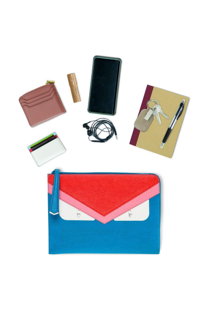 Bag Bugs Clutch Royal Blue - Fendi