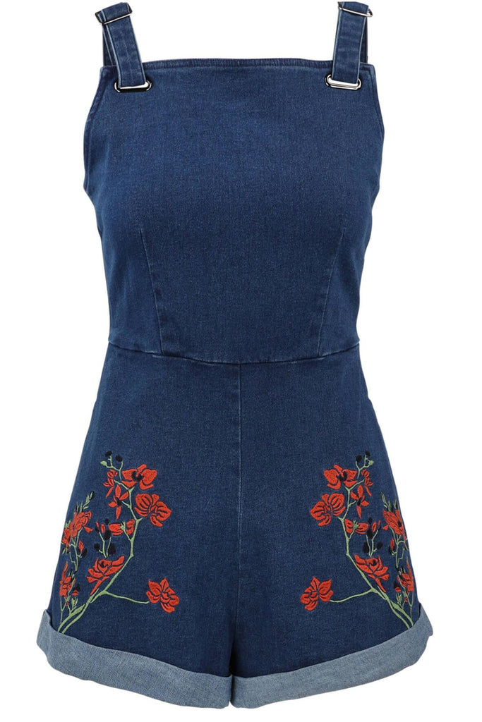 Elysian Denim Playsuit - Finders Keepers