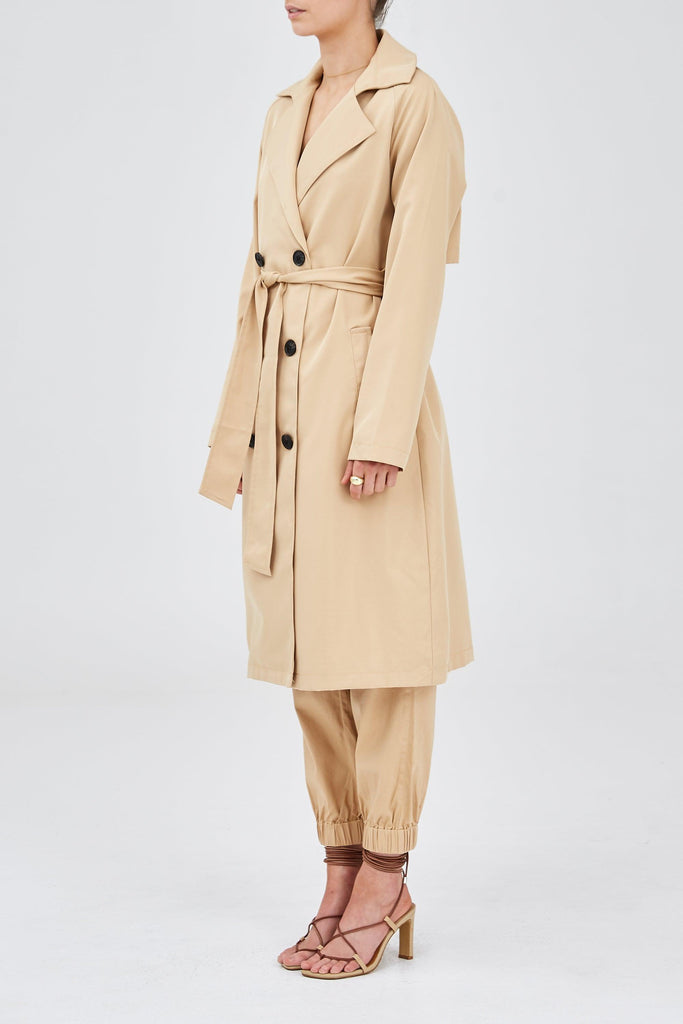 Staple Trench in Camel - Finders Keepers