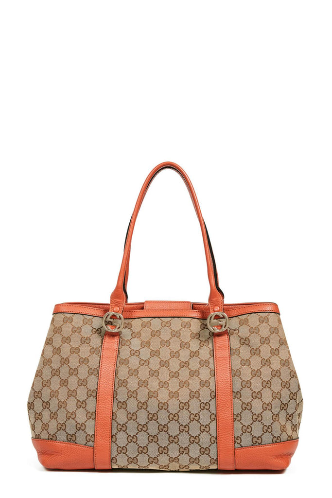 GG Canvas Tote Orange - Gucci