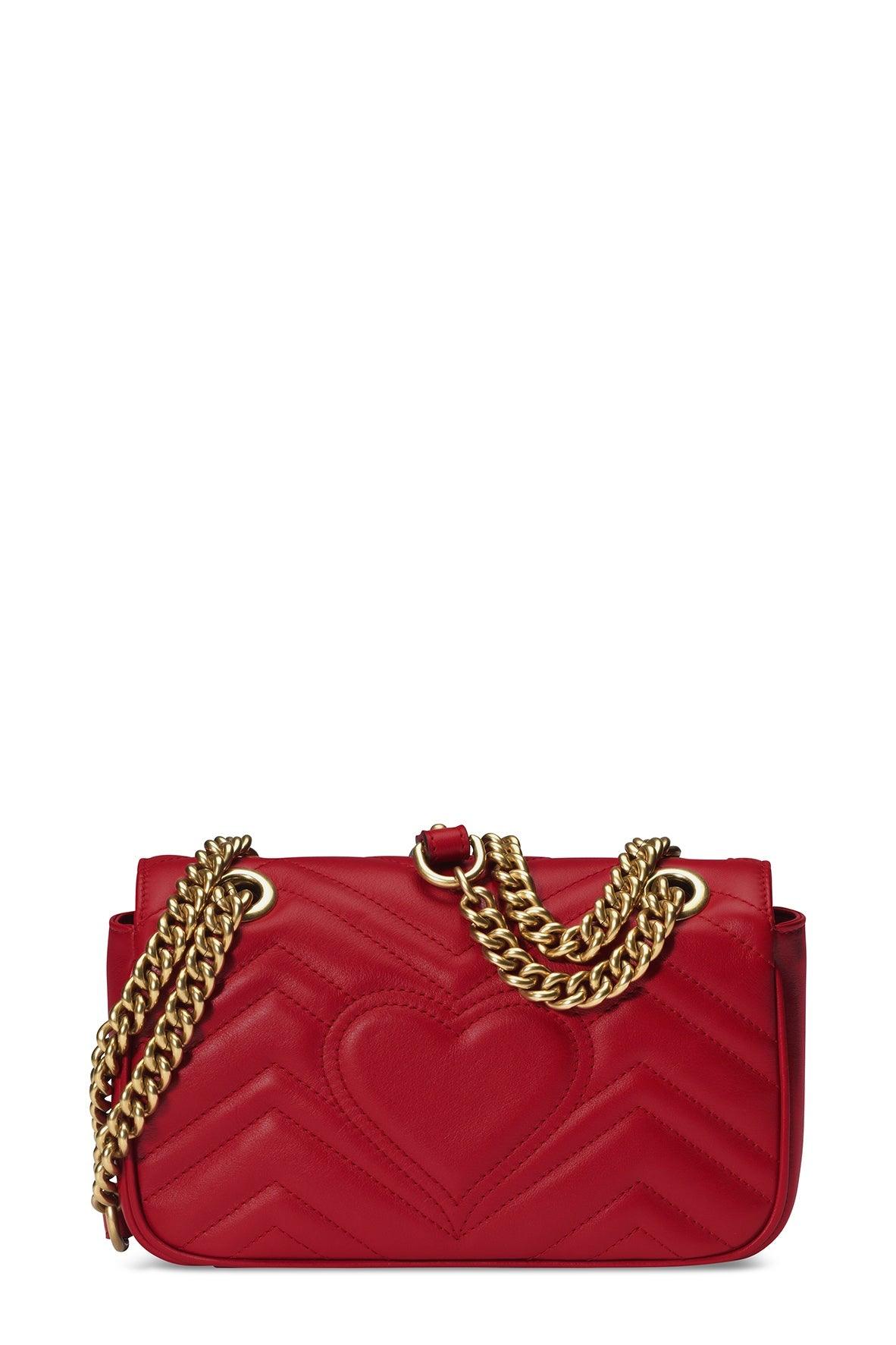 GG Marmont Mini Matelasse Bag Hibiscus Red Style Theory SG