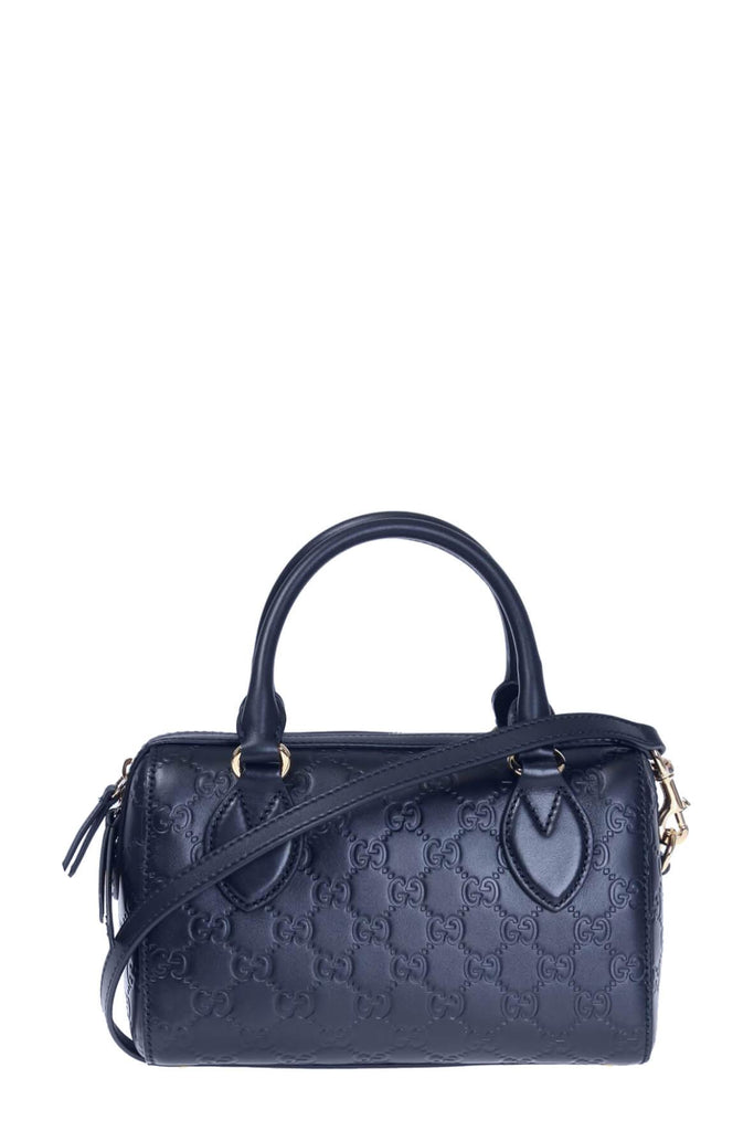 Guccissima Small Boston Navy - Gucci