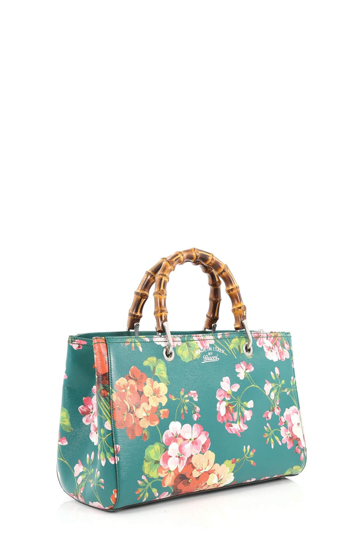 Medium Bamboo Shopper Green Blooms Style Theory SG