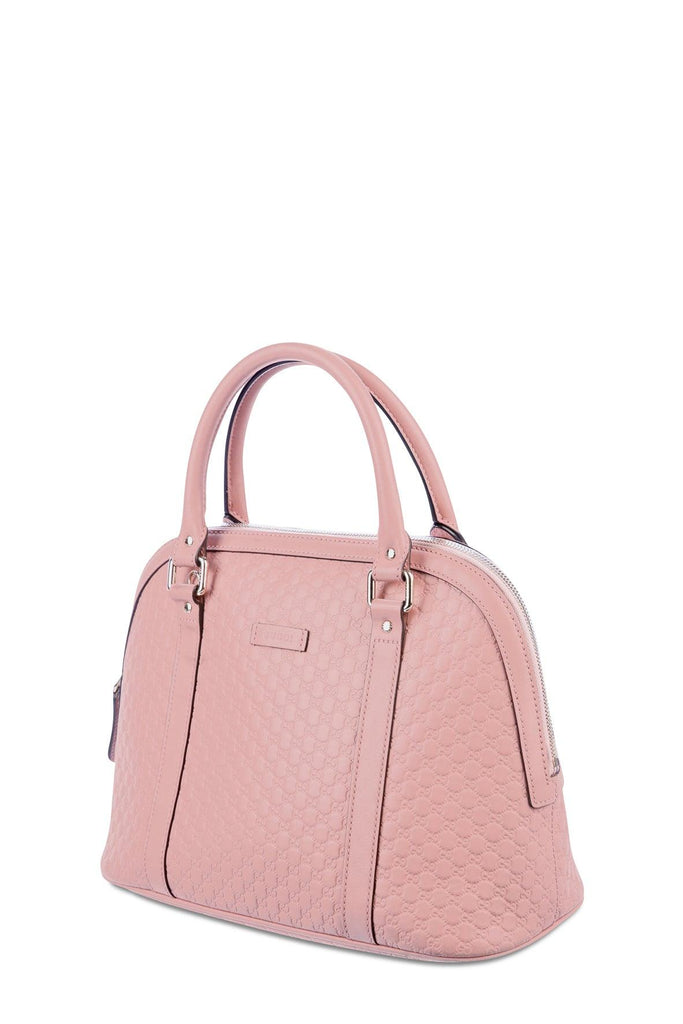 Medium Microguccissima Dome Satchel Soft Pink - Gucci