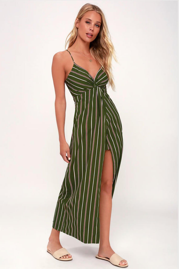 Twist Front Open Back Dress - J.O.A.