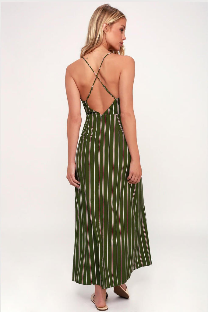 Twist Front Open Back Dress - J.O.A.