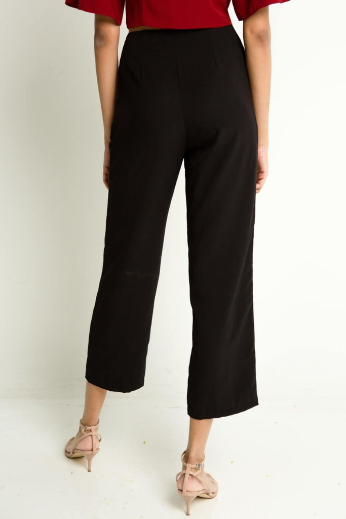 Side Tie Peg Leg Pants - Josee P