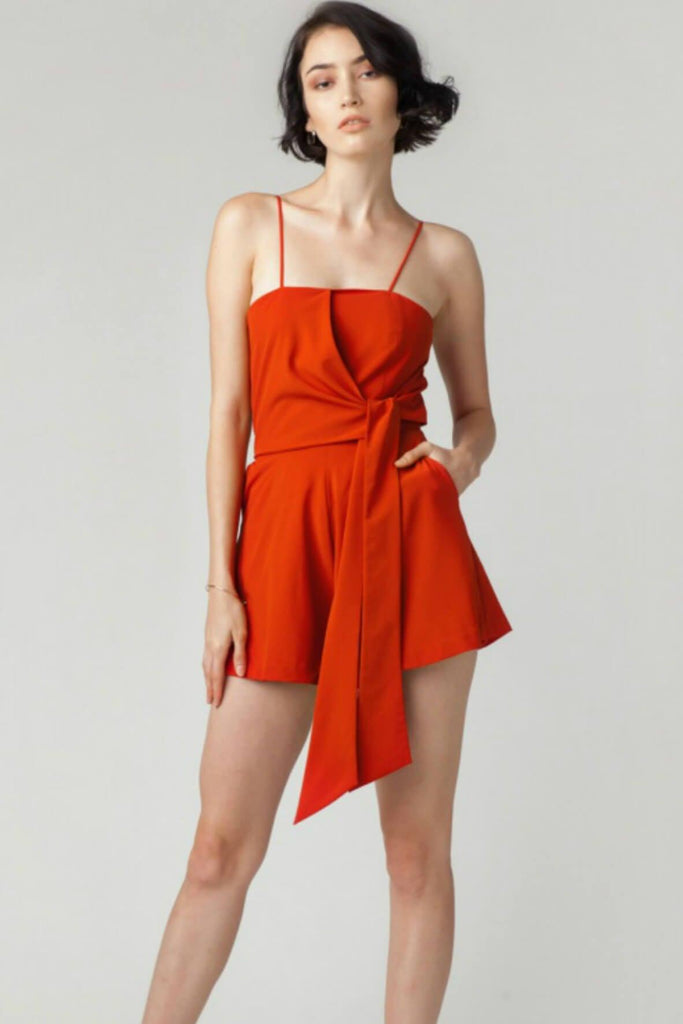 Valencia Front Knot Playsuit - Juillet