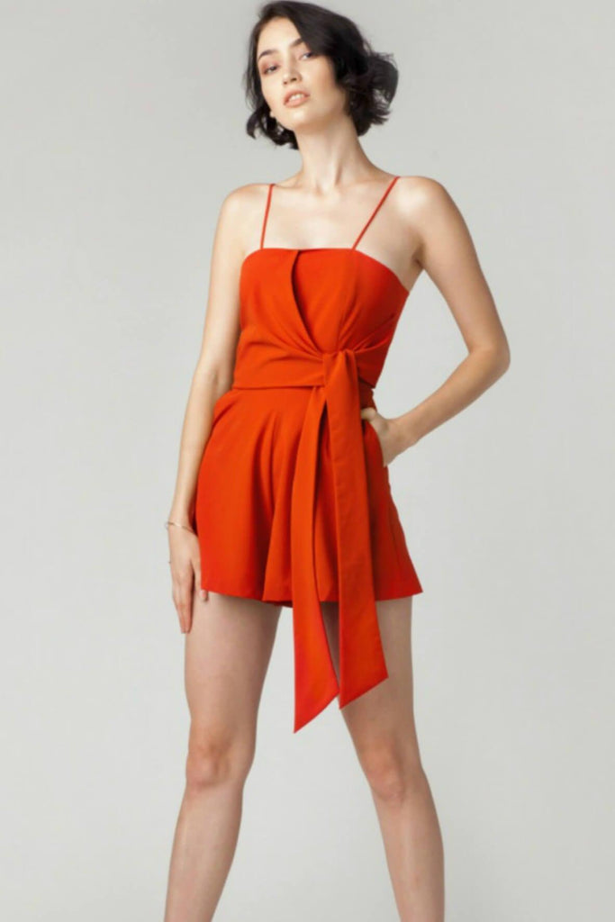 Valencia Front Knot Playsuit - Juillet