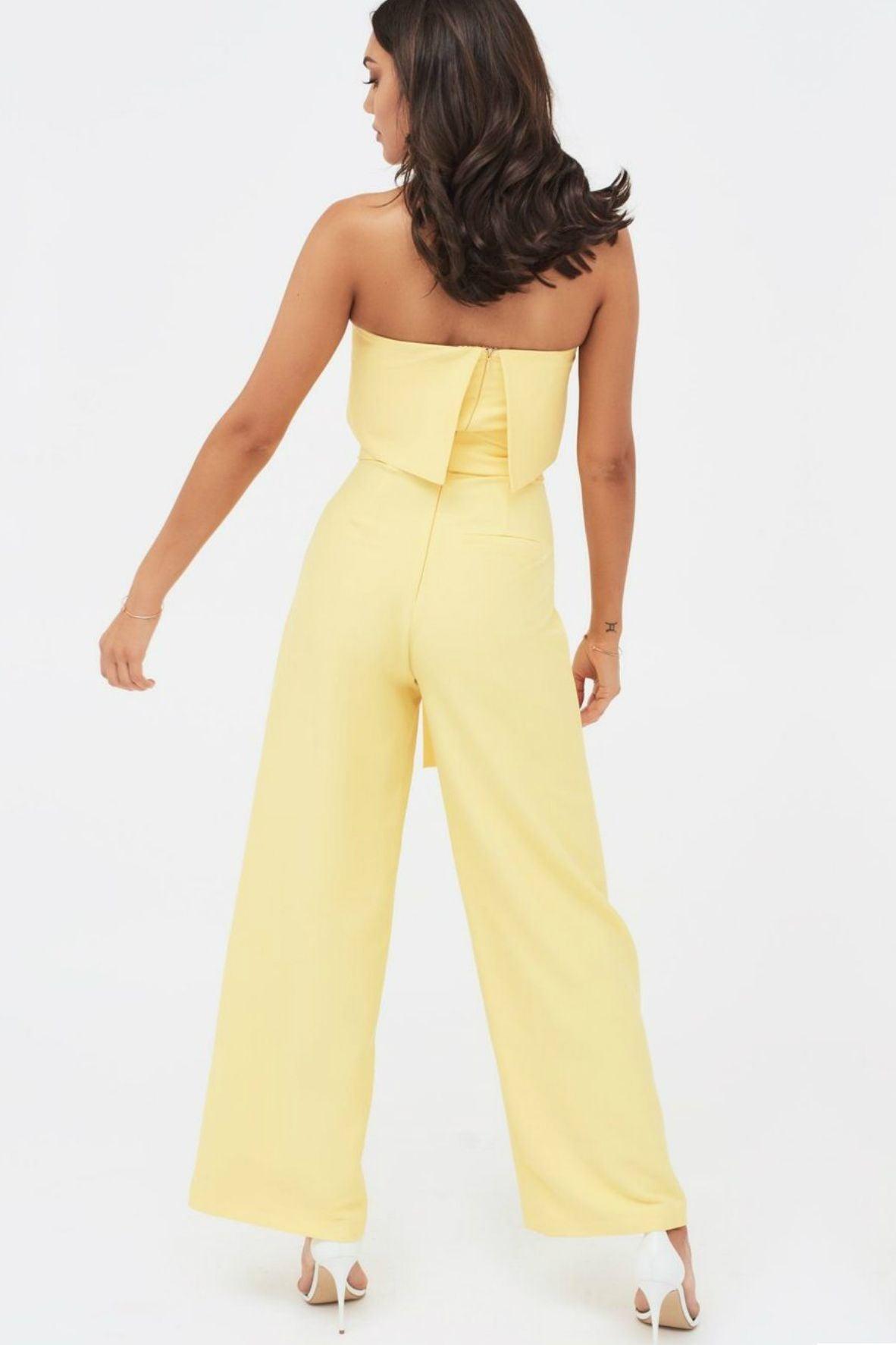 Bandeau double deals layer jumpsuit