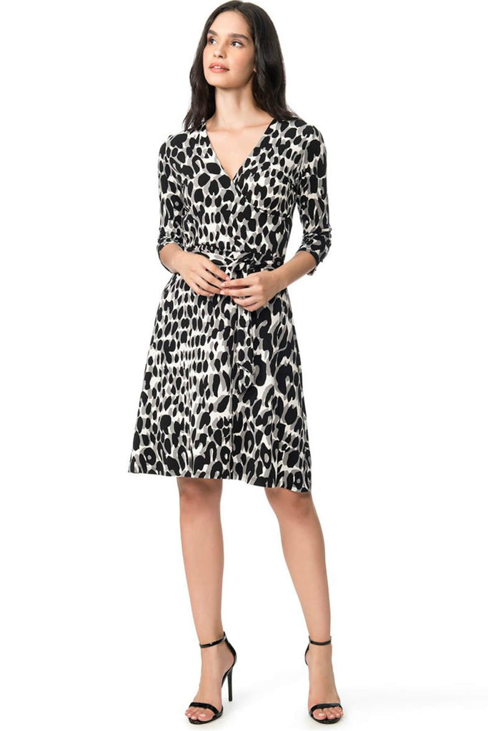 Perfect Wrap Dress Leopard - Leota