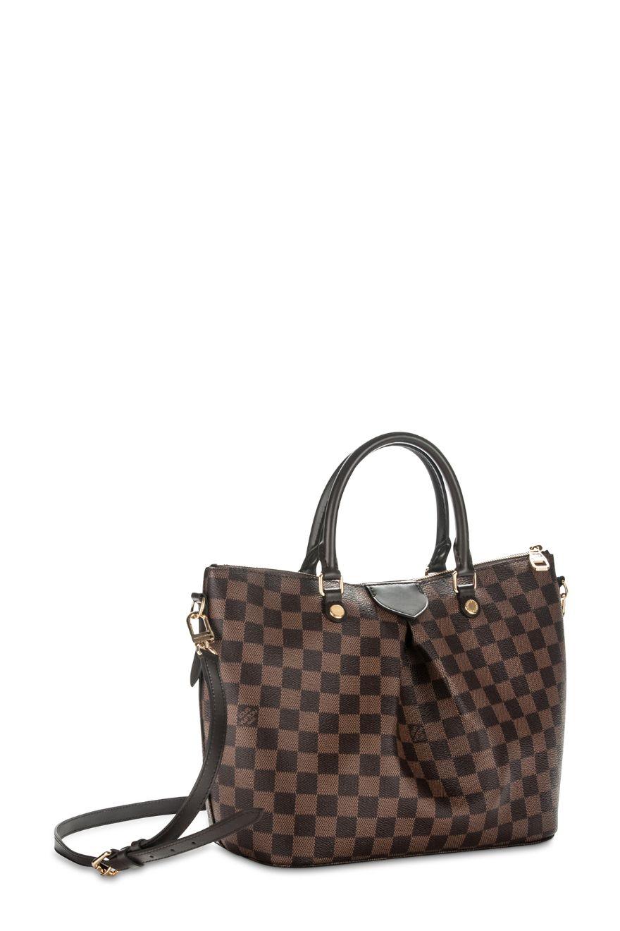 Louis Vuitton Siena MM Damier Ebene Top Handle Bag on SALE