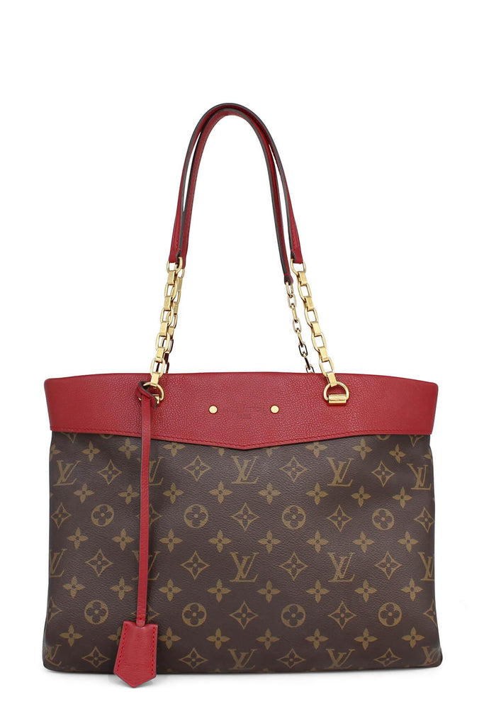 Monogram Pallas Shopper Brown Red - LOUIS VUITTON