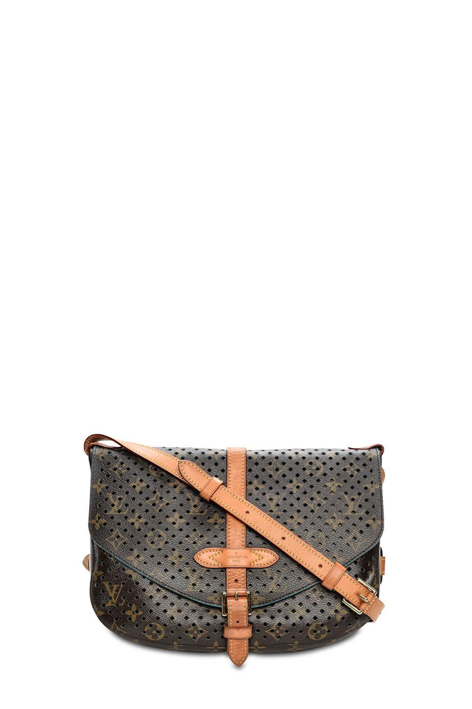 Louis Vuitton Saumur Perforated Clutch Bag