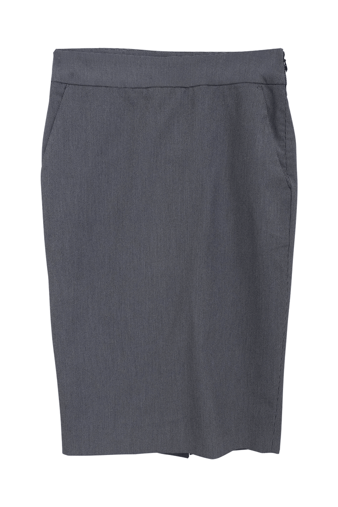 Houndstooth Midi Skirt - Reiss