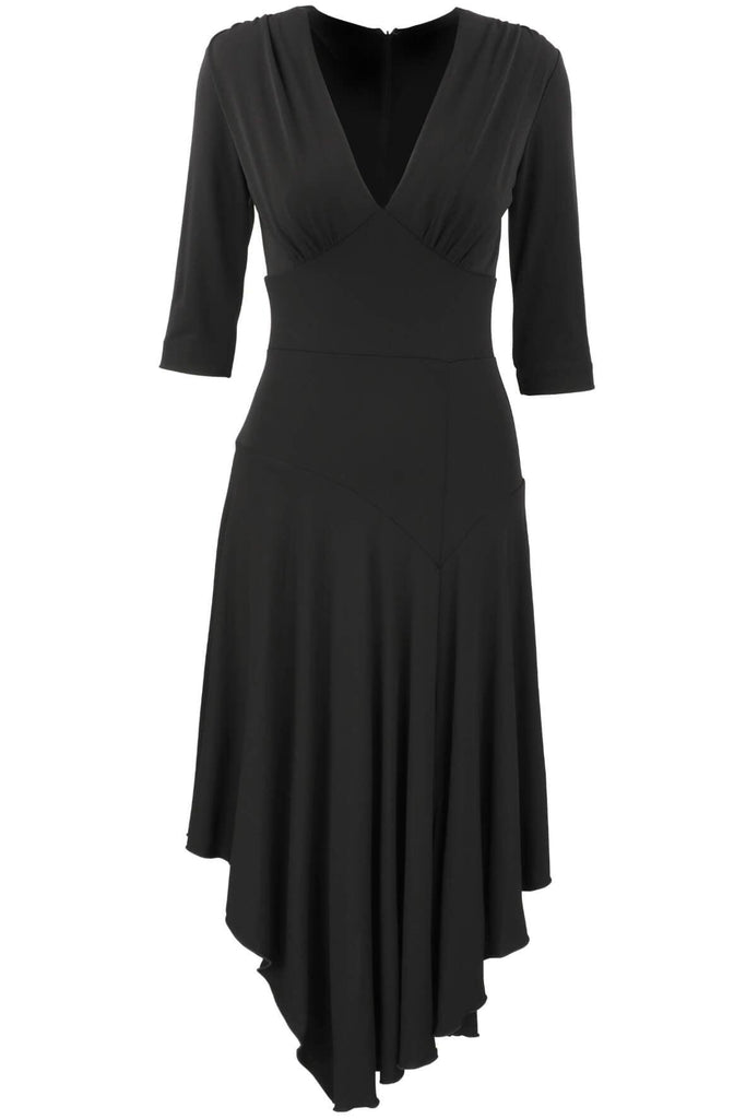 Stretchy Matte Jersey Asymmetrical Dress - Nicole Miller