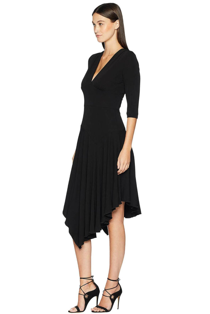 Stretchy Matte Jersey Asymmetrical Dress - Nicole Miller