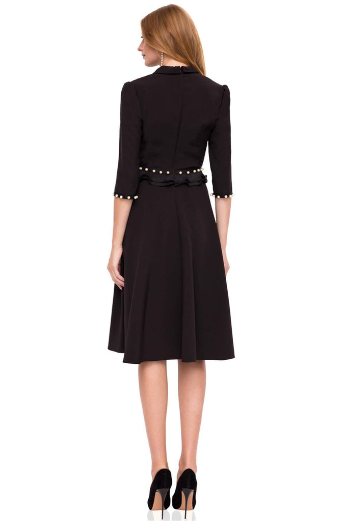 Midi Dress With Waist Detail - Nissa