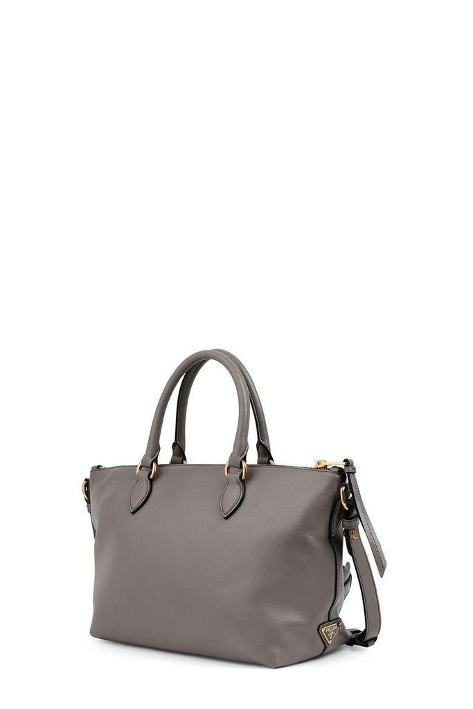 Glace Calf 2 Way Tote Argilla - PRADA