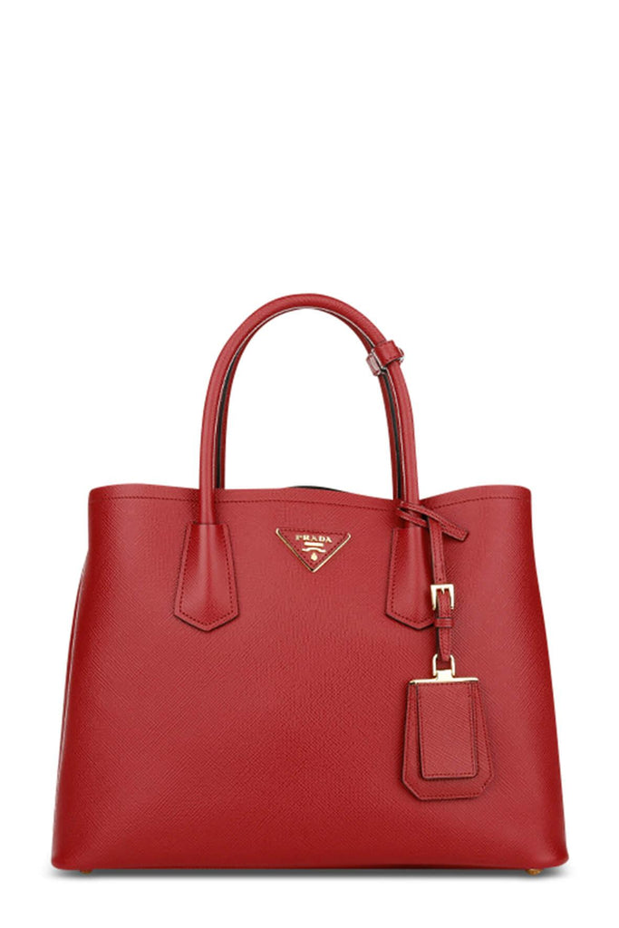 Large Double Bag Red - PRADA