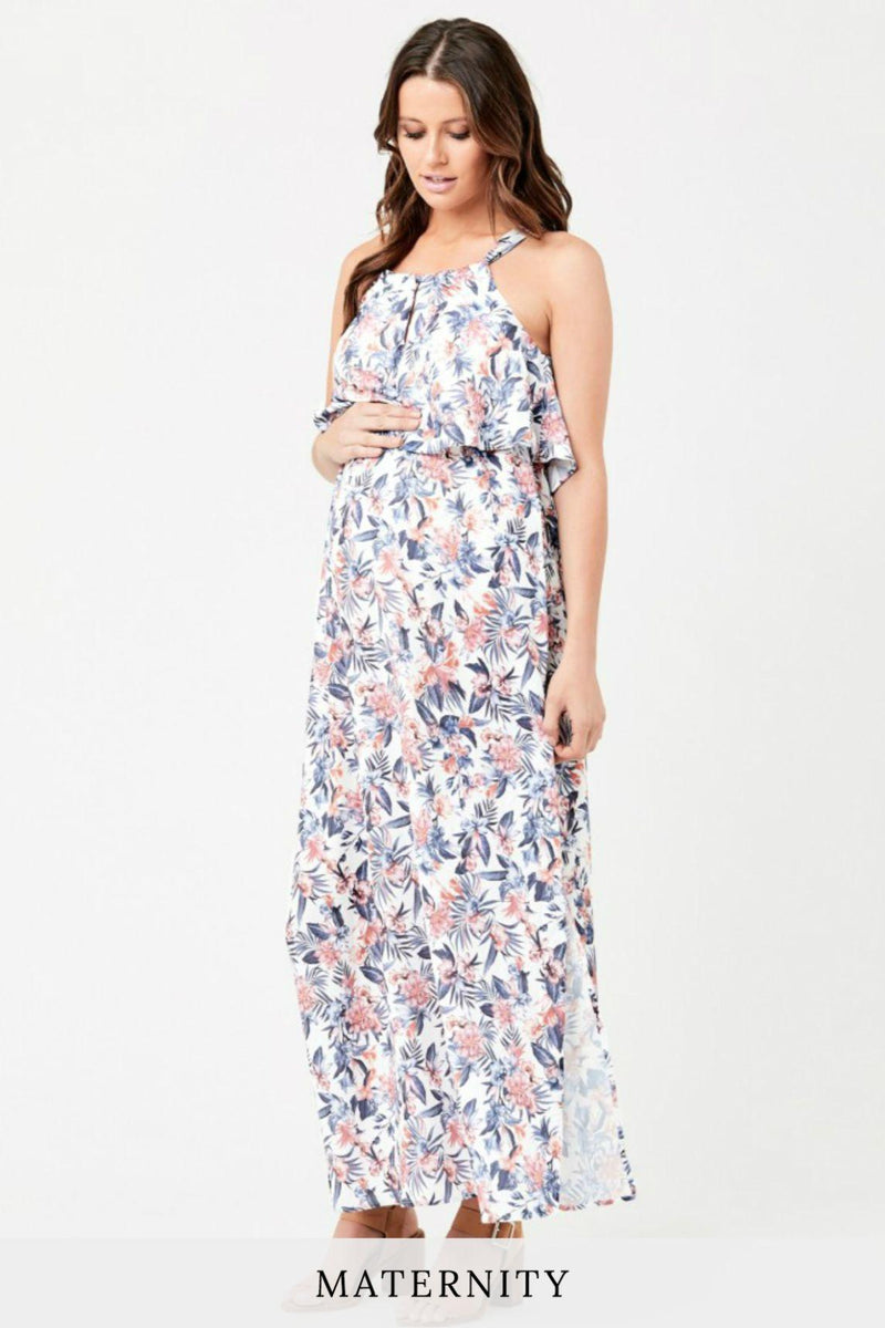 Kourtney Halter Nursing Dress – Style Theory SG