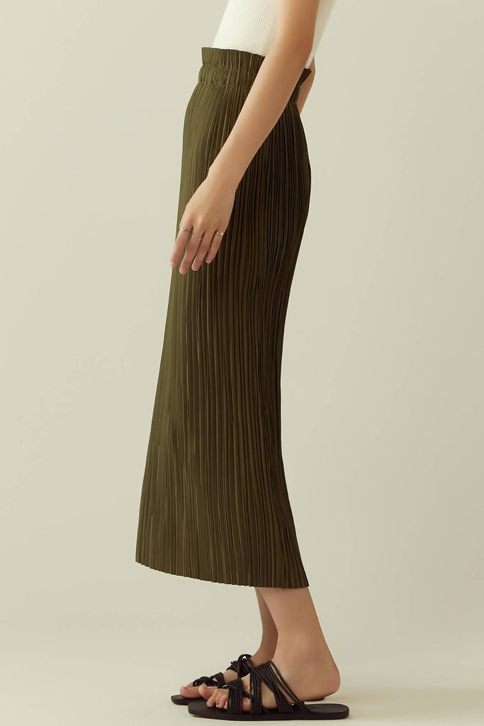 Pleated midi skirt - RYE