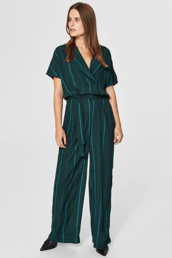 Slfluane Short Sleeve Jumpsuit - Selected