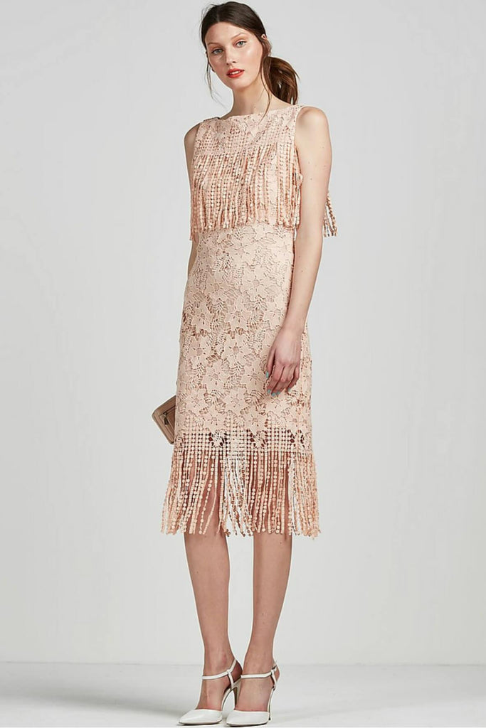 Lace Fringe Dress - St Studio