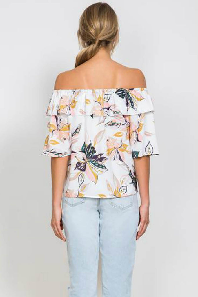 Wild Flower Ruffle Blouse - Wish